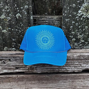 Gorra de camionero de espuma de malla con logotipo impreso personalizado, de 5 paneles gorra de béisbol, gorras transpirables para deportes al aire libre para hombres, moda de actuación - Product Image 1