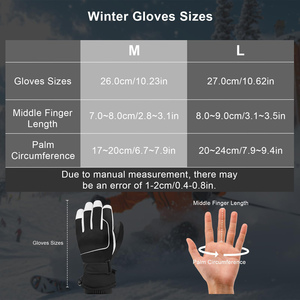 Gants de ski thermiques d'hiver imperméables pour le snowboard en plein air vente en gros - Product Image 6