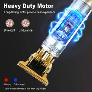 Tondeuse à cheveux électrique sans fil professionnelle pour hommes, 10 guides de coupe, rasoir à barbe rechargeable à l'épreuve du rasoir, alimentation USB - Product Image 3