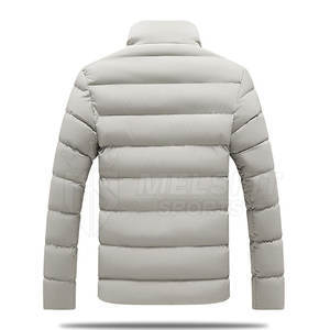 Veste matelassée d'hiver pour hommes avec logo personnalisé en gros en polyester imperméable pour l'extérieur - Product Image 2