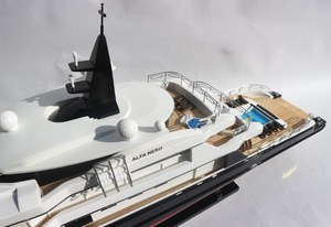 ALFA NERO, modelo de madera, lancha rápida, lista para el regalo de manualidades de carreras por control remoto - Product Image 5