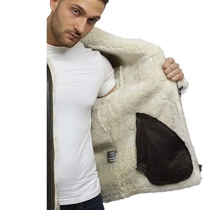 Nouvel arrivage de veste en cuir PU tendance pour hommes veste en cuir personnalisée pour hommes veste en cuir de fourrure de haute qualité 2025 - Product Image 5