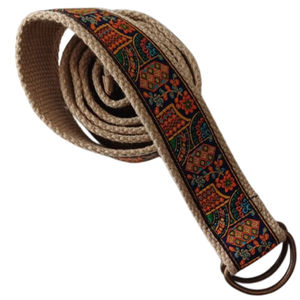 2025 cinturones de moda de diseño Jacquard para mujer cinturón de servicio con hebilla de anillo doble D - Product Image 1