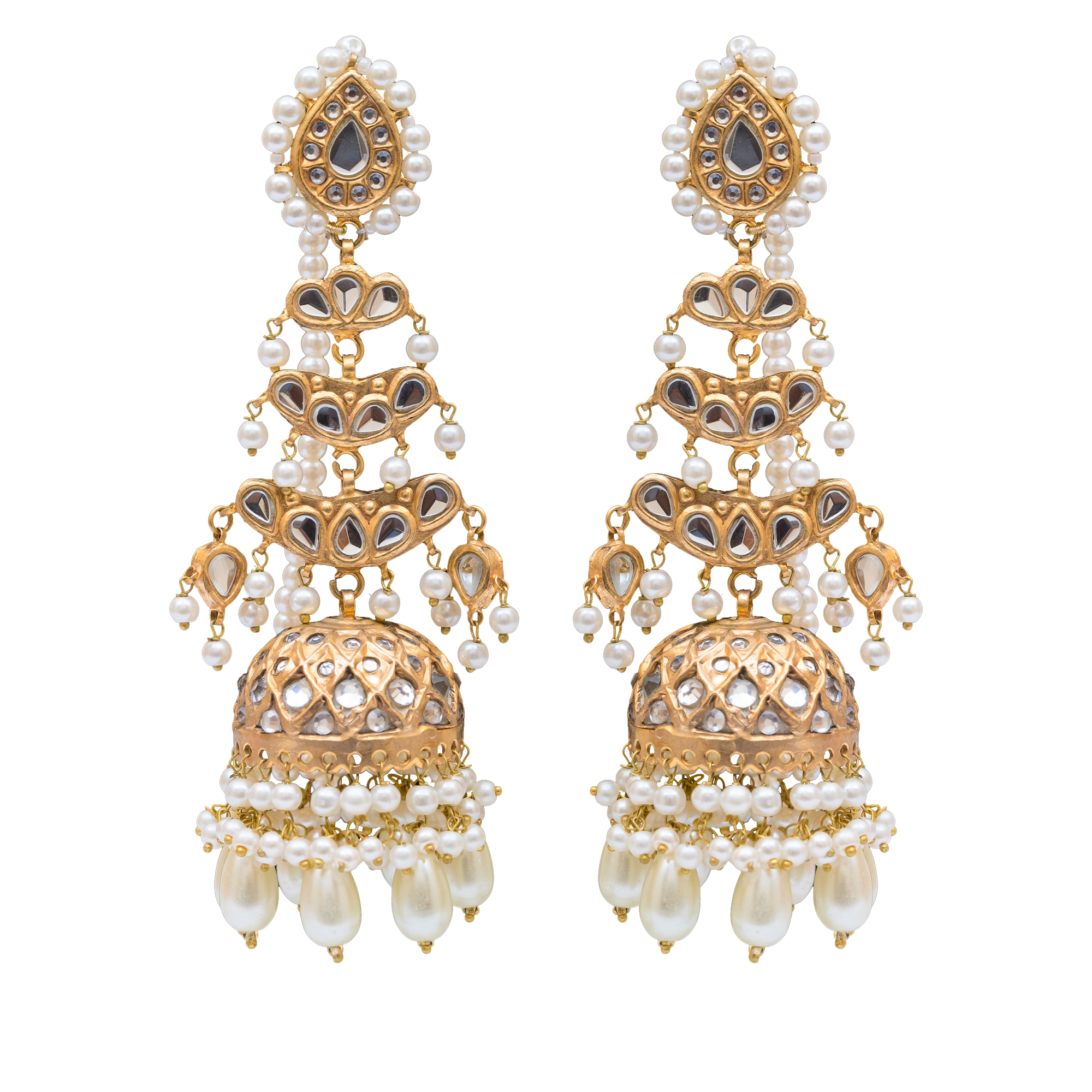 Gold Earrings in Pakistan Wholesale Luxury Jewelry Sets