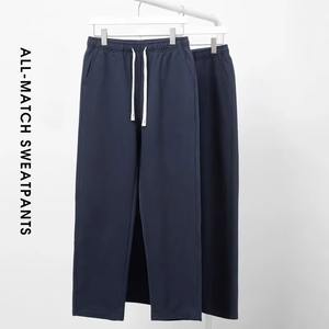 กางเกงผู้ชายทรงตรงยาวถึงข้อเท้า, กางเกงทรงหลวมลายขวางพร้อมกางเกงยืดเอวยางยืดกางเกงกลางแจ้งลำลอง - Product Image 1