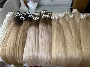 ต่อผมสีบลอนด์โทนเย็น ผมแท้คุณภาพสูง ตรงจากโรงงาน - Product Image 6