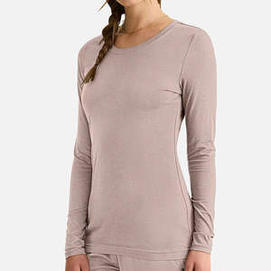 Chemises de travail respirantes à manches longues en tricot 100% coton extensible, sous-vêtements pour l'hôpital - Product Image 2