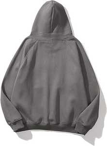 เสื้อฮู้ดผ้าฟลีซสีตามสั่งสำหรับผู้หญิง เนื้อนุ่ม อุ่นสบาย ทรงโอเวอร์ไซส์ แขนยาว สวมใส่สบายๆ ใช้ได้ทุกวัน ด้านหน้าสามารถสั่งทำได้ - Product Image 3