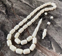 Tasbih en résine 33 perles turquoise, chapelet de prière musulman, bijoux en pierre, exporté d'Inde