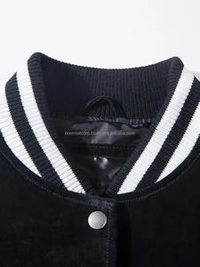 Boomletcorp Fashionable Trend High-quality Slim-fit <b>Jacket</b> Attractive <b>Suede</b> Versity <b>Jacket</b> Top Quality <b>Jacket</b> for <b>Men's</b> - Product Image 4