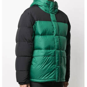 Veste matelassée pour hommes à col montant en gros 100% coton imprimé style bulle formel et chaud pour l'hiver - Product Image 3