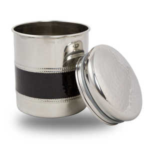 Sleek Aluminum Pet Memorial Urn With Leather Belt - Personalized <b>Ashes</b> Keepsake for Pets - Product Image 5