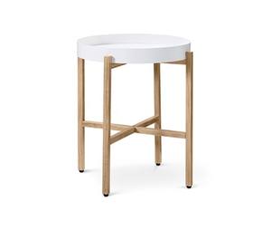 Mesa Auxiliar Redonda con Dos Bandejas, Desarmable - Product Image 1