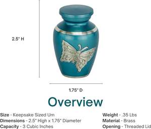 Meilleure offre sur la plus haute qualité largement vendue 100% urne commémorative de cendres en aluminium - Product Image 5