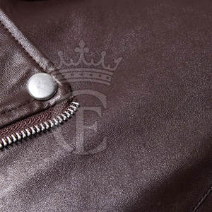 Veste en cuir de haute qualité à prix bon marché, couleur personnalisée, coupe-vent, respirante, veste d'hiver écologique pour hommes - Product Image 4