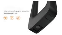 Verrou de vélo intelligent en forme de U Sinovo TEC, sécurité pour bébé, application Ekey, contrôle BLE, 40 empreintes digitales, batterie de 8 mois, porte en bois, données cloud