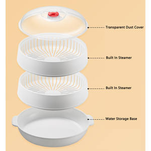 หม้อนึ่งพลาสติกขนาดใหญ่ COOKER KING เป็นมิตรกับสิ่งแวดล้อม สำหรับอุ่นอาหารในไมโครเวฟ  รับทำโลโก้ตามสั่ง สำหรับครัวเรือน - Product Image 6