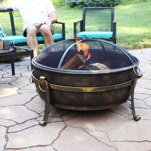 Large Garden Decor Heating Iron Fire Pit Tabletop Metal Party BBQ Grill <b>Stove</b> Square <b>Wood</b> <b>Burning</b> Black Fire Pits - Product Image 3