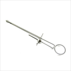 Tube de traite auto-retenant en acier inoxydable pour le bétail, le bovin et les animaux de ferme, instrument vétérinaire disponible en toutes tailles - Product Image 2