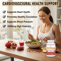 Natuurlijk Rood Granaatappelpoeder Granaatappel Fruitextract 500mg Private Label Granaatappel Extract Capsules