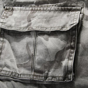 Pantalones cortos de mezclilla de diseño de camuflaje de verano para hombre con bordado multibolsillos ecológicos y transpirables 100% algodón - Product Image 6