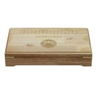 Boîte d'emballage carrée/rectangulaire en bambou/bois personnalisable en gros, fabriquée à la main, avec impression sérigraphique/gravure laser