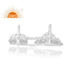 Nuevo diseño de patrón, anillo de banda de plata esterlina para mujer, joyería de diseño personalizado para mujer, regalo para ella - Product Image 3