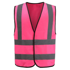 Chaleco de Seguridad de Tráfico de algodón de alta calidad con bolsillos Cremallera Hi Vis Chaleco de emergencia con logotipo personalizable Característica de múltiples bolsillos - Product Image 1