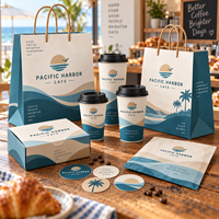 Solution d'emballage de café personnalisée AT PACK avec gobelets, sacs en papier, boîtes et accessoires pour la marque de café et les commandes à emporter