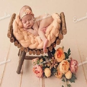อุปกรณ์ประกอบฉากถ่ายภาพทารกแรกเกิด ตะกร้าหวายไม้ไผ่ทอมือ และอุปกรณ์เสริมสำหรับถ่ายภาพเด็ก - Product Image 4