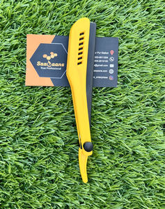 Maquinilla de afeitar de hoja de un solo filo de acero inoxidable aceptable OEM, depilación recta con mango de plástico para la elección de los barberos - Product Image 1