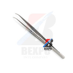 Pinzas curvadas 1x2Teeth 160mm Medical Micro Atraumatic Tissue Forceps Instrumentos manuales - Product Image 3