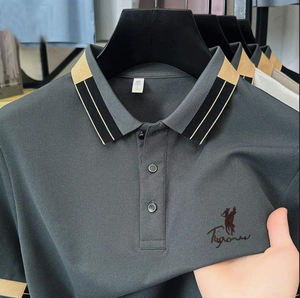 Polo estándar con bordado personalizado, camiseta informal unisex de alta calidad, Camiseta de piqué de golf para ciclismo, Manga corta 3D para hombre - Product Image 1