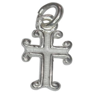 Sterling <b>Silver</b> Cross <b>Charm</b>-11mm Sterling <b>Silver</b> <b>Charms</b> <b>For</b> <b>Bracelets</b> Necklaces Wholesale Sterling <b>Silver</b> Supplies - Product Image 1