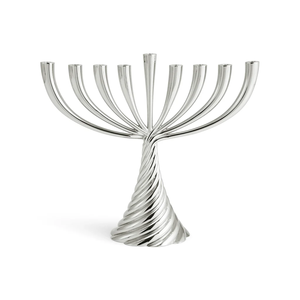 Handcrafted Aluminum Wildflowers Menorah Artistic Floral Customizable <b>Candelabra</b> for Christmas Decoration - Product Image 6
