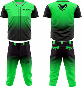 Venta al por mayor de moda personalizada de béisbol y softbol Jersey transpirable sublimación camisa deportiva conjuntos de estilo individual - Product Image 3