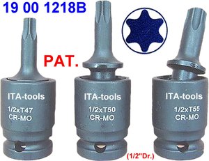 Taiwán 1/2 "2-Way Impact Universal Torx Bit-Socket OEM DIY ITA Tools - Product Image 3