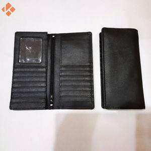 Portefeuille de téléphone portable en cuir véritable personnalisé pour hommes, fermeture ouverte longue longueur avec doublure en polyester - Product Image 6