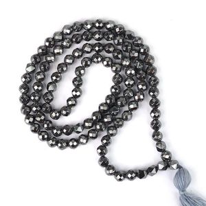 สร้อยคอคริสตัลเฮมาไทต์ เครื่องประดับหินป้องกันภัยจากธรรมชาติ - Product Image 3