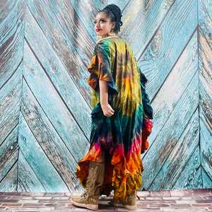 Robe personnalisée de haute qualité imprimée à manches courtes Maxi pour femmes Vêtements de haute qualité pour femmes Vêtements personnalisés - Product Image 3