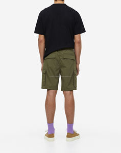 Streetwear coupe ample short en jean personnalisé short lourd garçon en détresse Baggy Jots fabrication de vêtements short uni et blanc pour hommes - Product Image 3