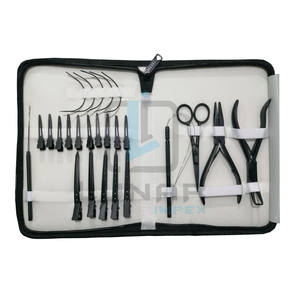 Kit de herramientas para extensiones de cabello recién llegado de fabricante de Pakistán en color negro mate con capacidad totalmente personalizada - Product Image 4
