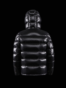 New Stylish Customized Shinny Bubble Full Zipper Hooded Winter Customized Puffer Black Hood Puffer <b>Jacket</b> - Product Image 4