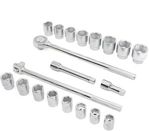 Nhà Sản Xuất Nhiệm Vụ Nặng Nề Ổ Cắm Cờ Lê Công Cụ Kit 21 <span class=keywords><strong>Pcs</strong></span> 3/<span class=keywords><strong>4</strong></span> "Phần Cứng Set Cho Xe Tải Tàu Sửa Chữa Và Công Nghiệp - Product Image 4