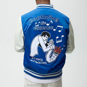 New Custom Latterman College <b>Baseball</b> Bomber <b>Jackets</b> <b>jacket</b> for <b>men</b> Streetwear Unisex College <b>Jacket</b> with patchwork - Product Image 2