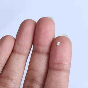 10克拉圆形切割小尺寸实验室生长Hpht钻石批量VVS透明DEF彩色珠宝制作用宽松钻石