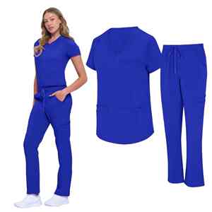 Uniformes de hospital de moda Enfermera Belleza Salón dental Ropa DE TRABAJO Uniforme Clínico Médico Conjuntos Mujeres Doctor Bata quirúrgica - Product Image 2