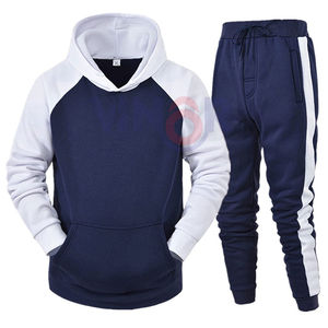 Chándal de poliéster de precio al por mayor, ropa de entrenamiento para hombre, conjuntos para correr, chándal deportivo en blanco, chándal de diseño informal para hombre - Product Image 1