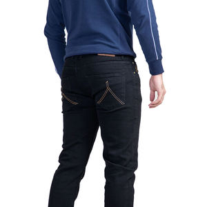 ชุดเอี๊ยมผ้ายีนส์สำหรับผู้ชายกางเกงยีนส์ทรงตรงเข้ารูปเอวปกติมีซิป - Product Image 4