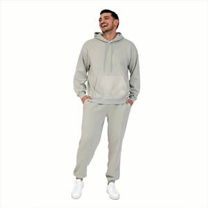 Conjunto Deportivo Personalizado de Primera Calidad para Hombre, Pantalones Deportivos con Capucha y Sudadera con Lavado Ácido, Logotipo Personalizado, Talla Grande para Exteriores - Product Image 1